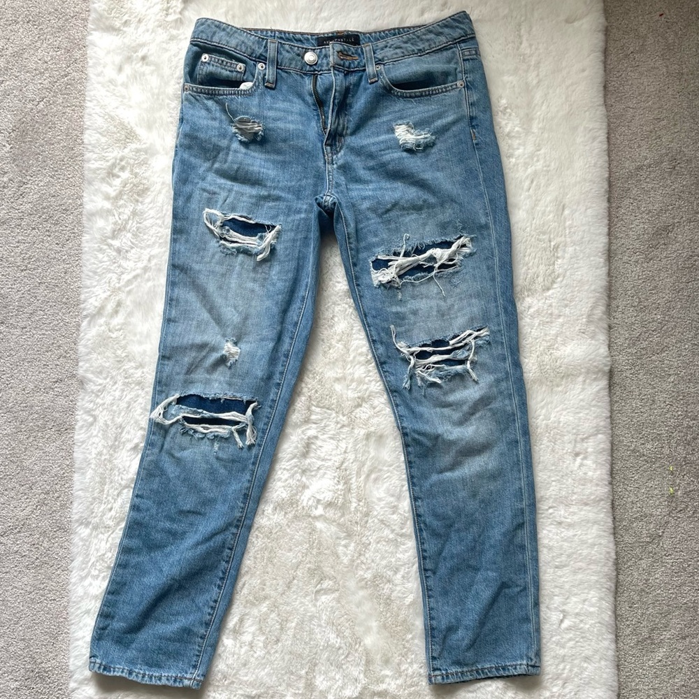 Low Rise Boyfriend Jeans